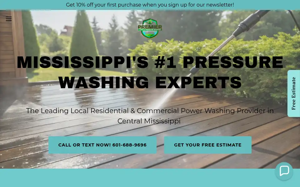Screenshot of premierservicesms.com