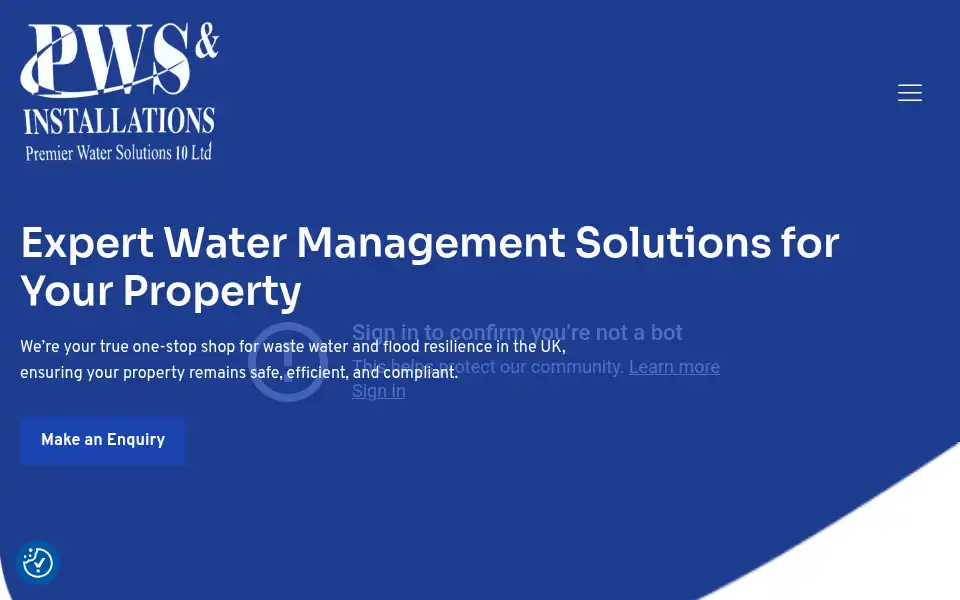 Screenshot of premierwatersolutions.co.uk
