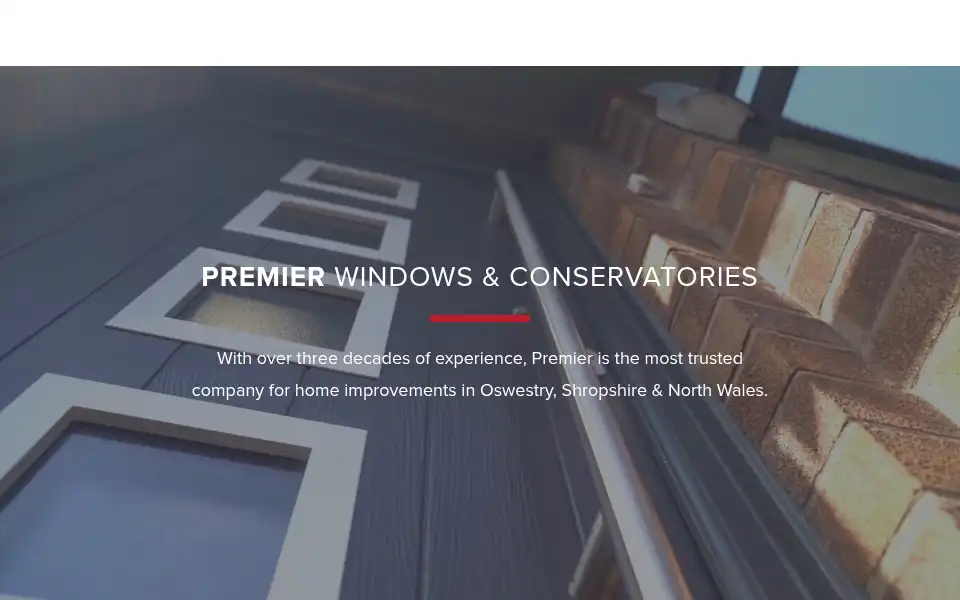 Screenshot of premierwindowsoswestry.co.uk
