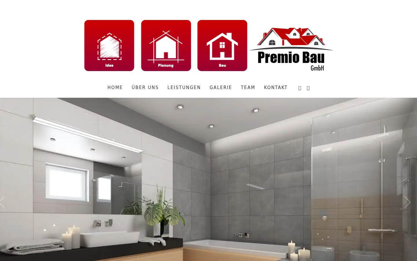 Screenshot of premio-bau.de