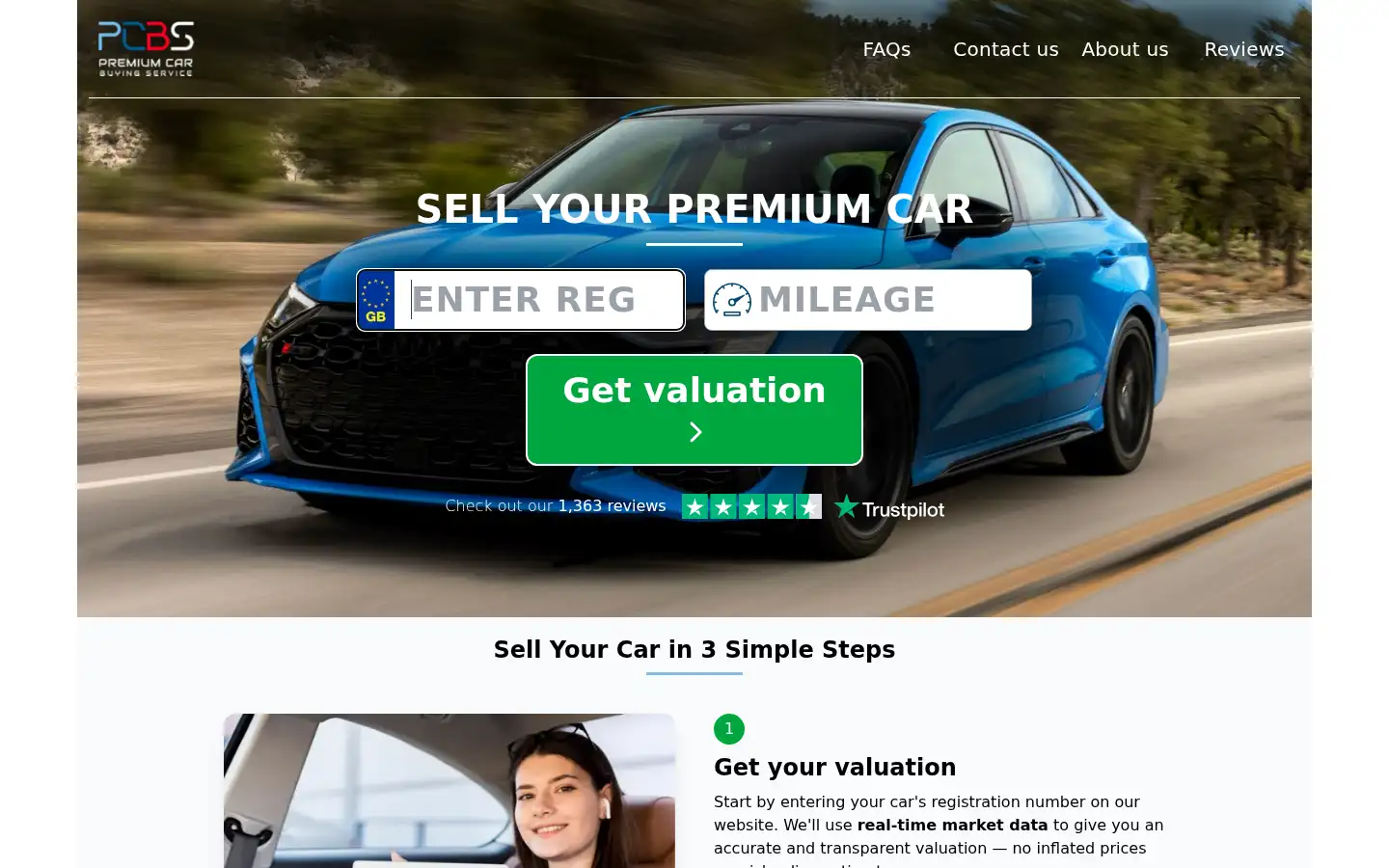 Screenshot of premiumcarbuyingservice.com