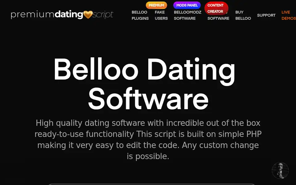 Screenshot of premiumdatingscript.com