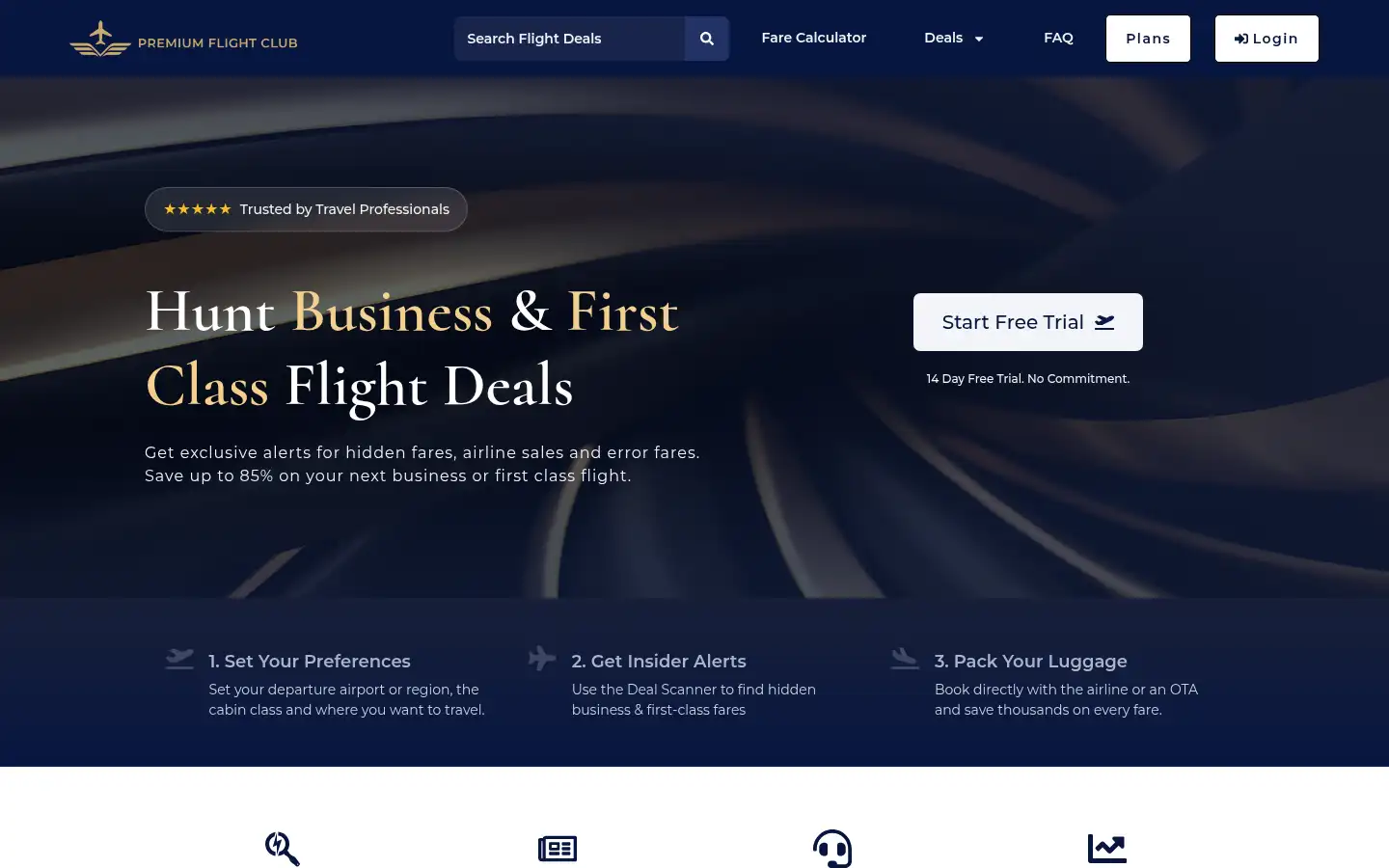 Screenshot of premiumflightclub.com