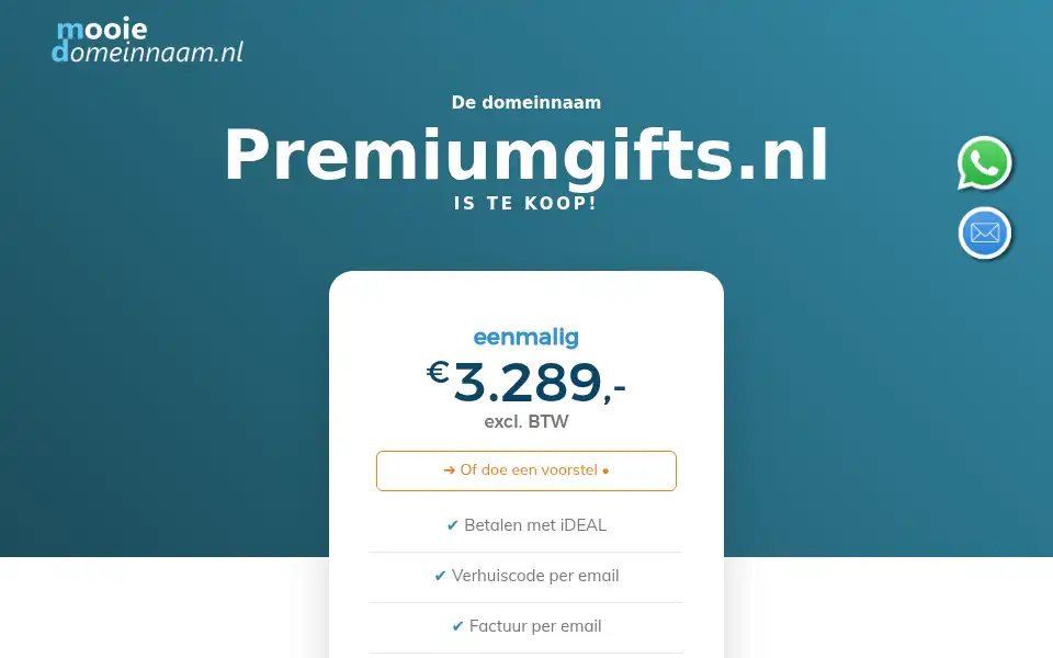 Screenshot of premiumgifts.nl