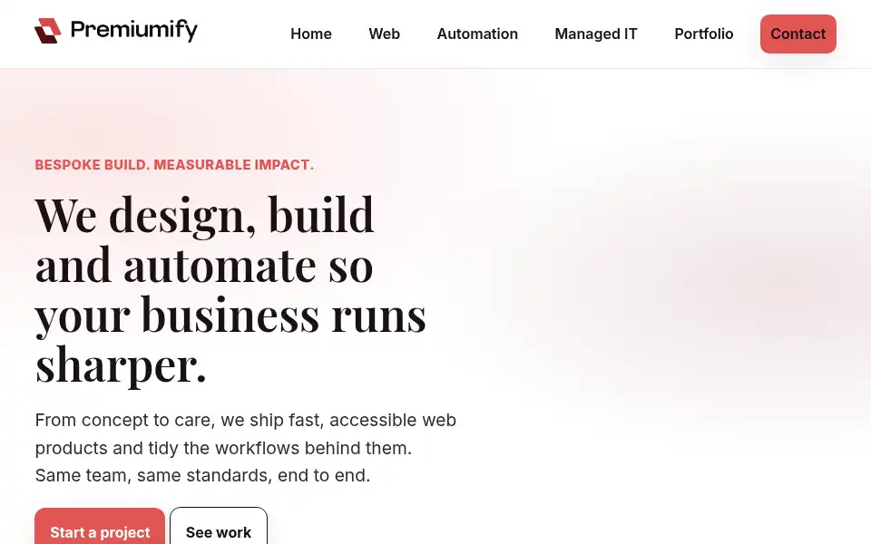 Screenshot of premiumify.me