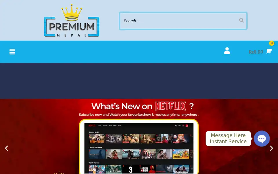 Screenshot of premiumnepal.com