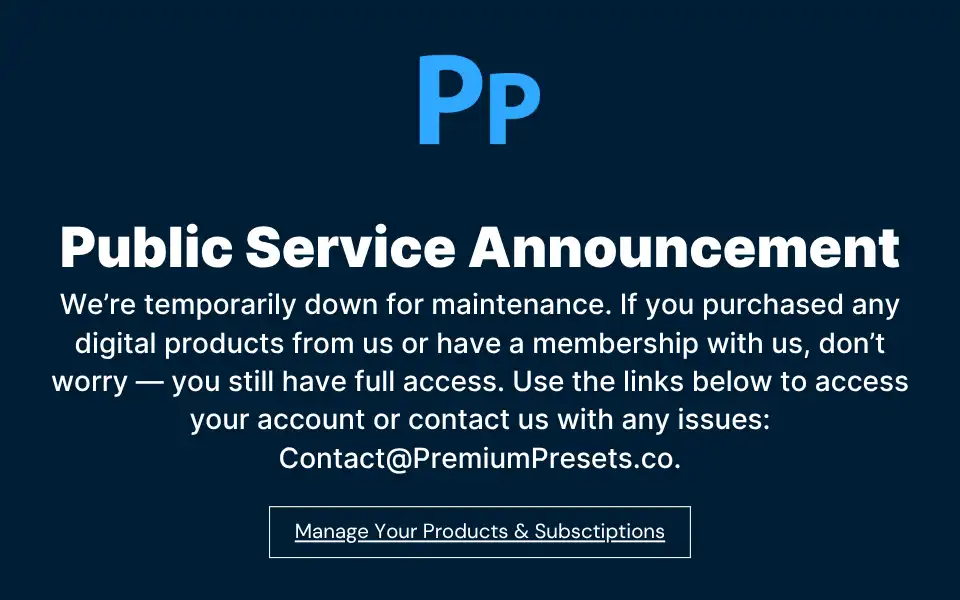 Screenshot of premiumpresets.co