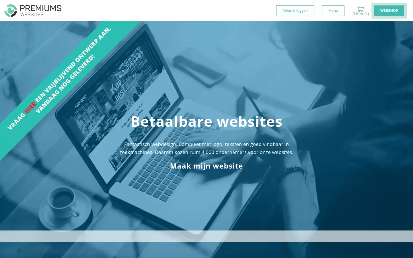 Screenshot of premiumswebsites.nl