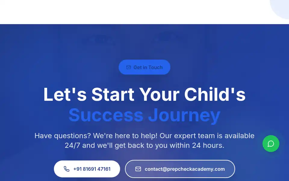 Screenshot of prepcheckacademy.com