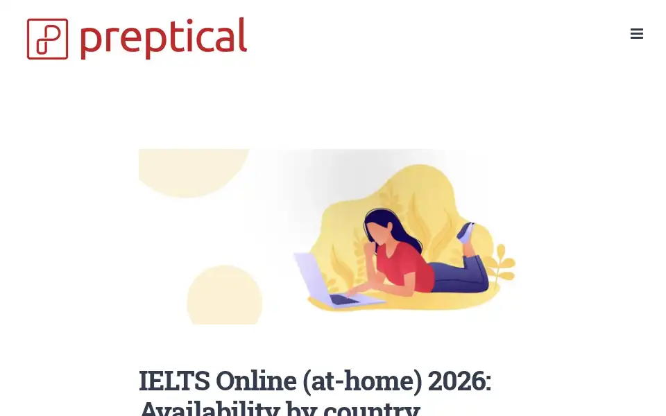 Screenshot of preptical.com