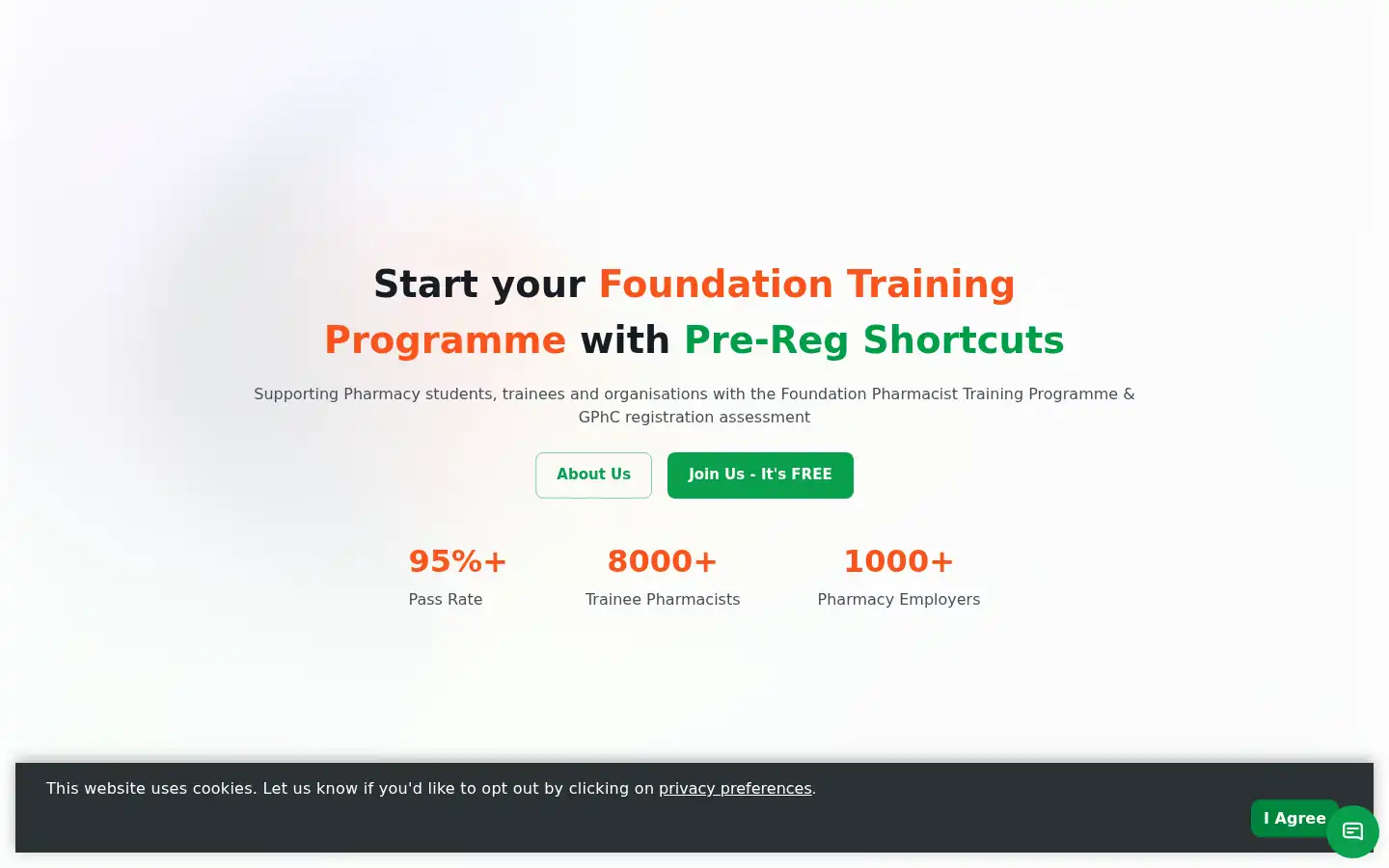 Screenshot of preregshortcuts.com