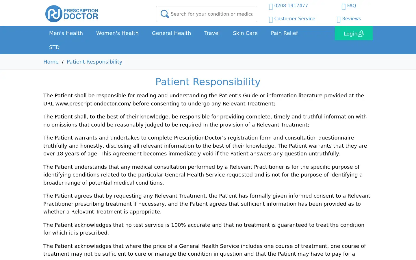Screenshot of prescriptiondoctor.com