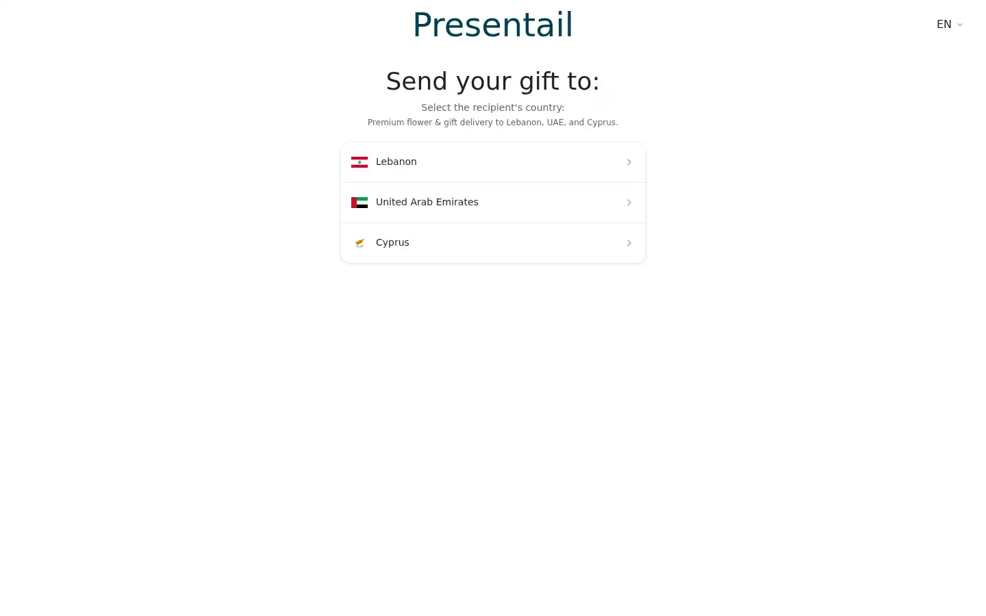 Screenshot of presentail.com