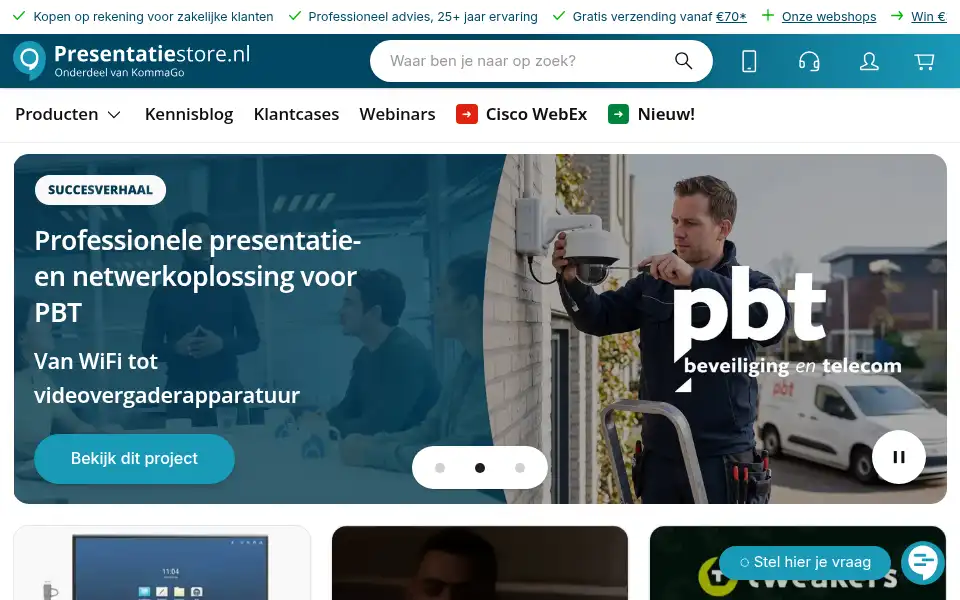 Screenshot of presentatiestore.nl