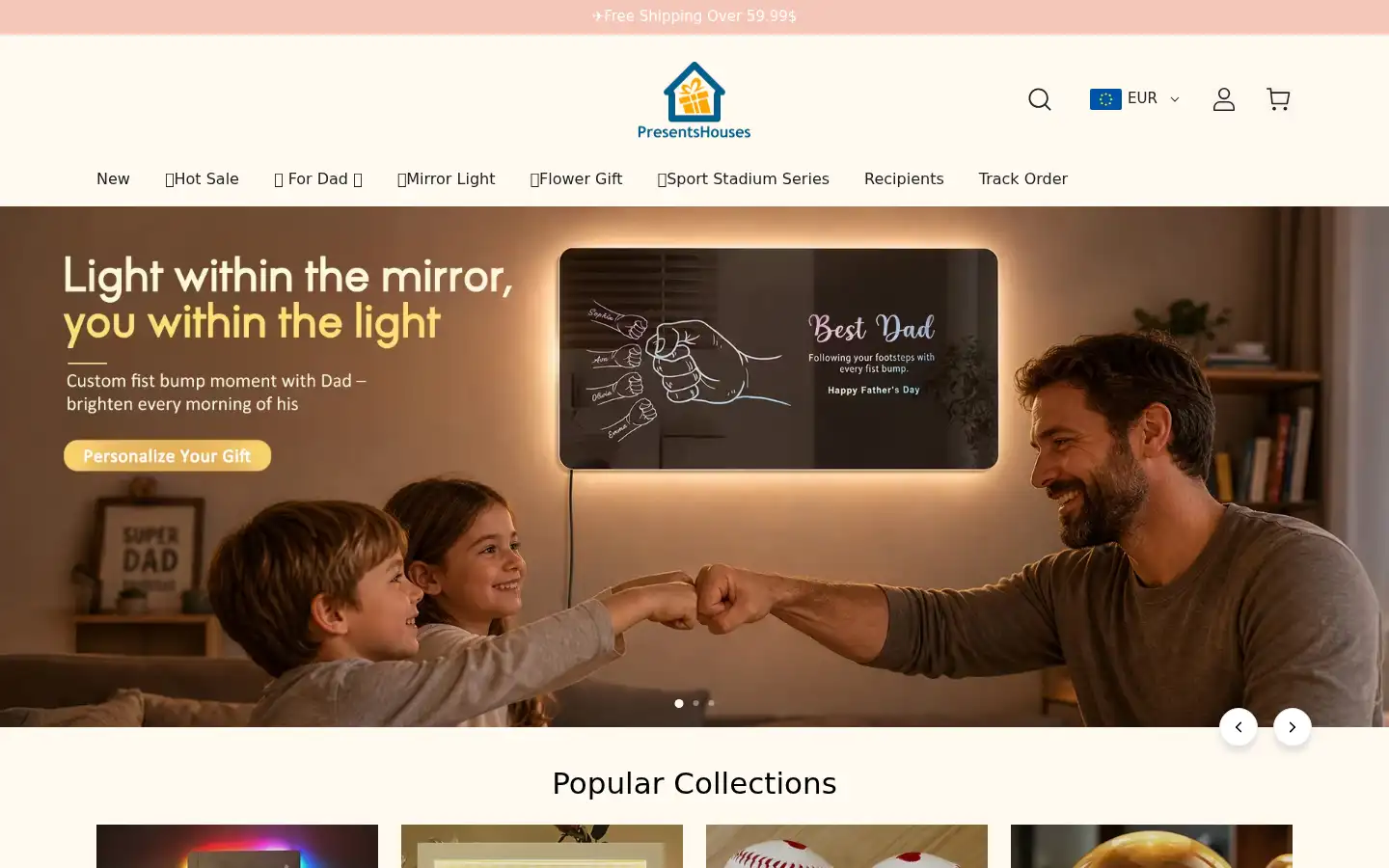 Screenshot of presentshouses.com
