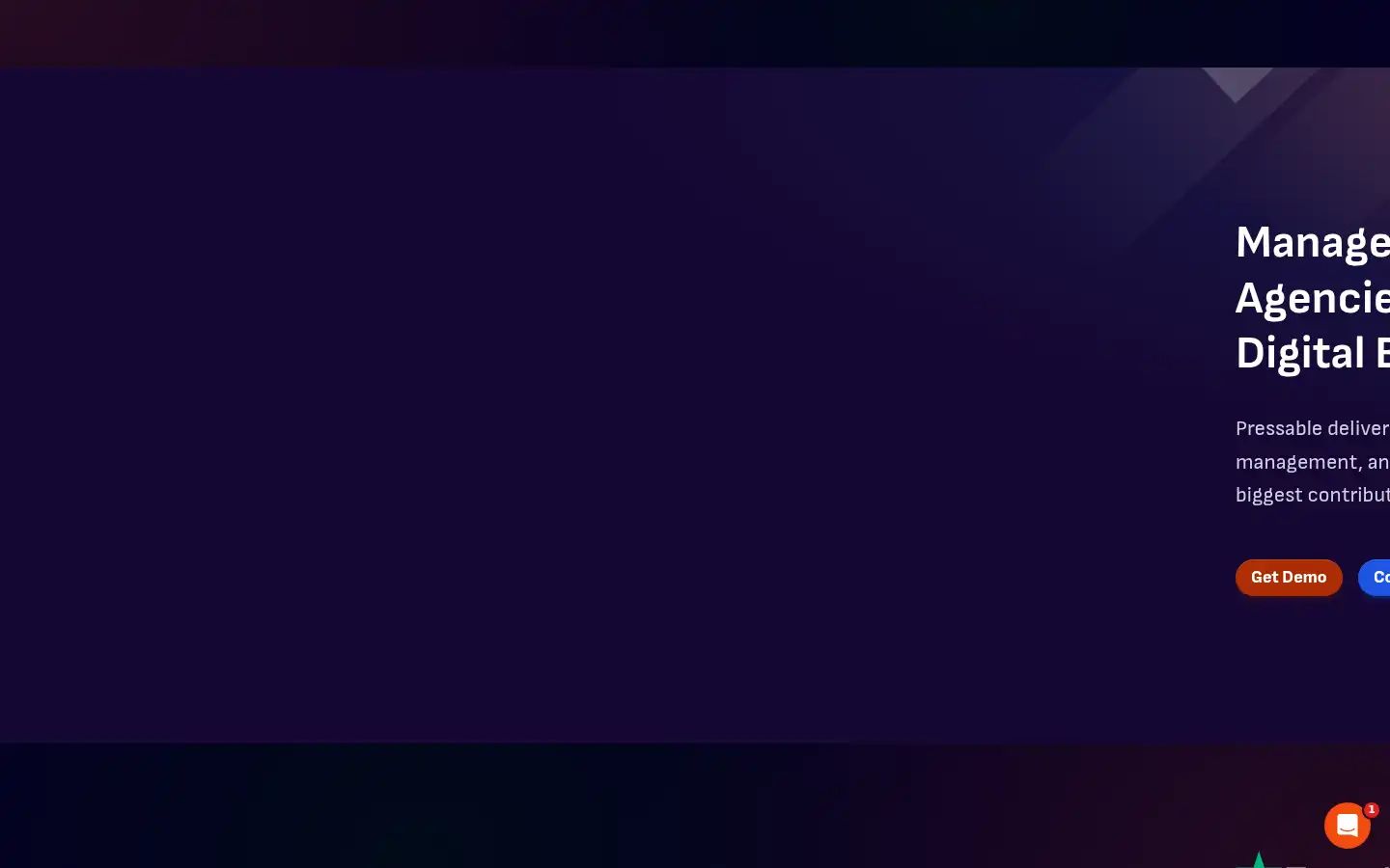 Screenshot of pressable.com