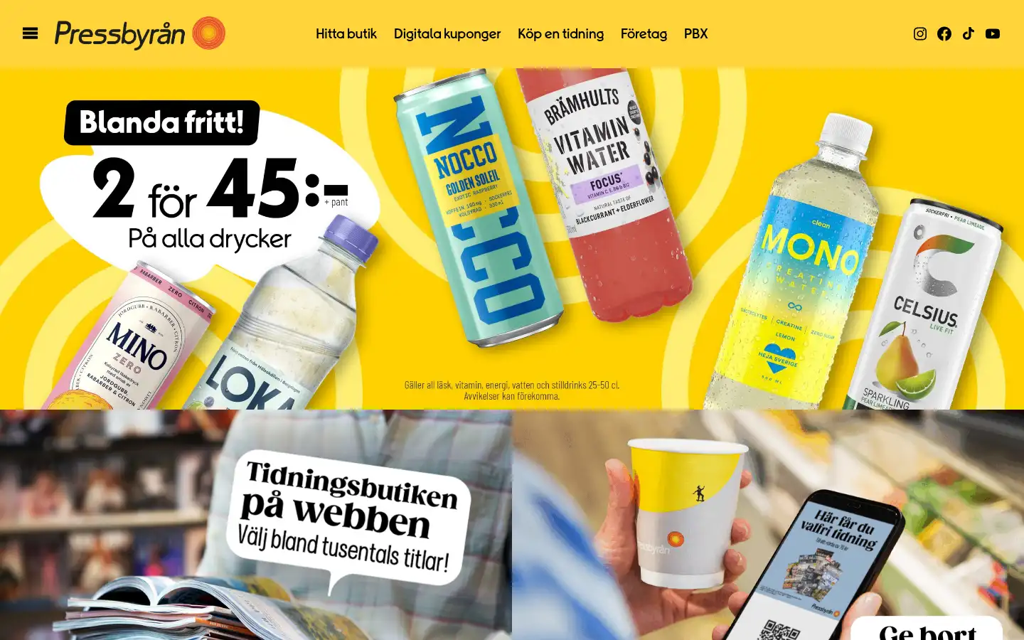 Screenshot of pressbyran.se