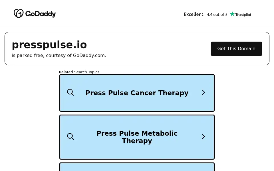 Screenshot of presspulse.io
