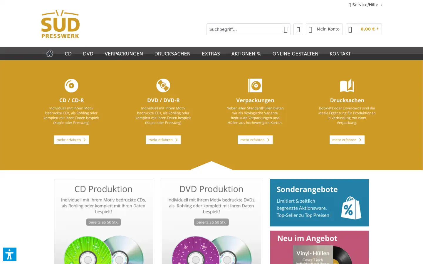 Screenshot of presswerk-sued.de