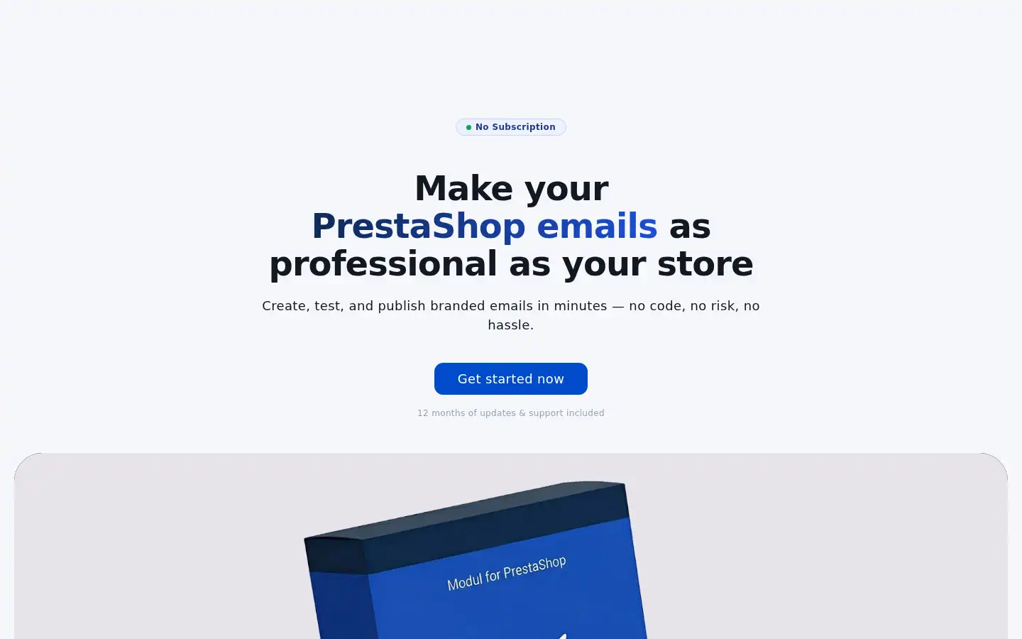 Screenshot of prestaify.com
