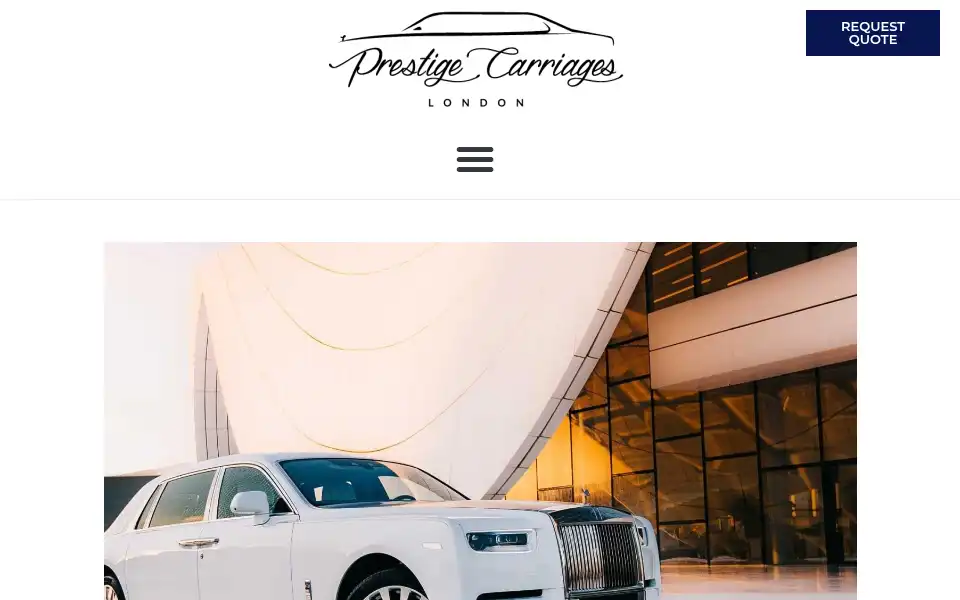 Screenshot of prestige-carriages.co.uk