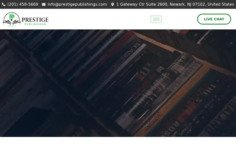 Screenshot of prestigepublishings.com