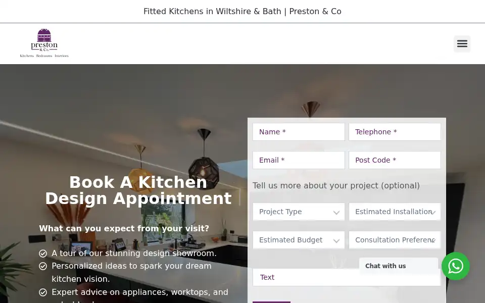 Screenshot of prestonandco.co.uk