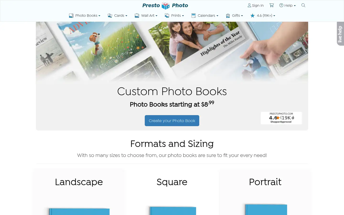 Screenshot of prestophoto.com
