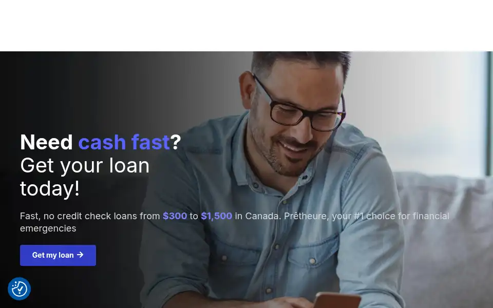Screenshot of pretheure.com