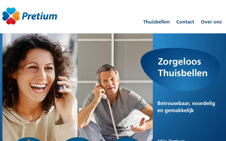 Screenshot of pretium.nl