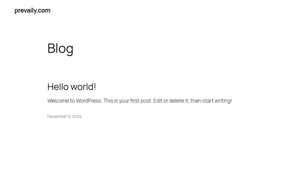 Screenshot of prevaily.com