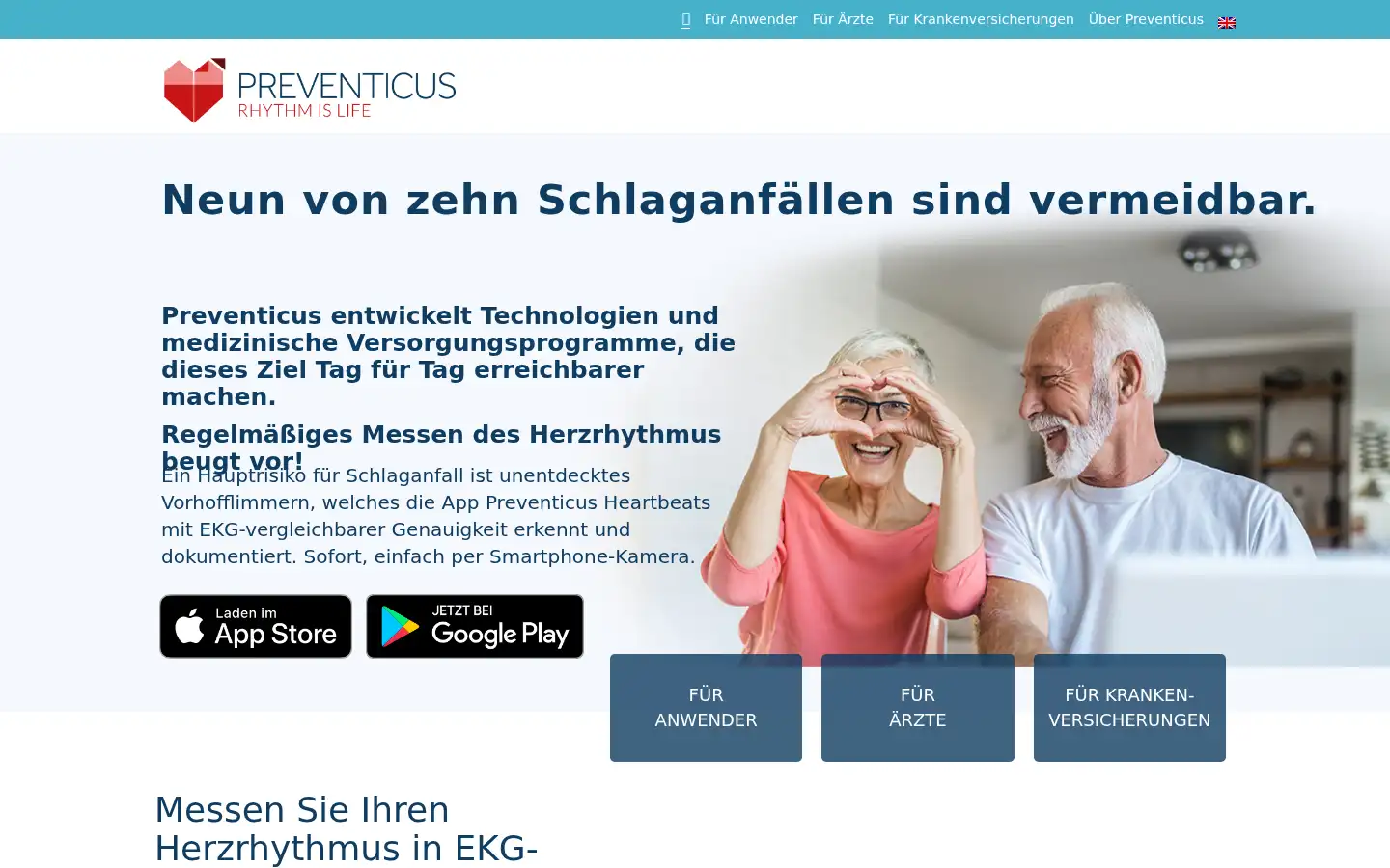 Screenshot of preventicus.com