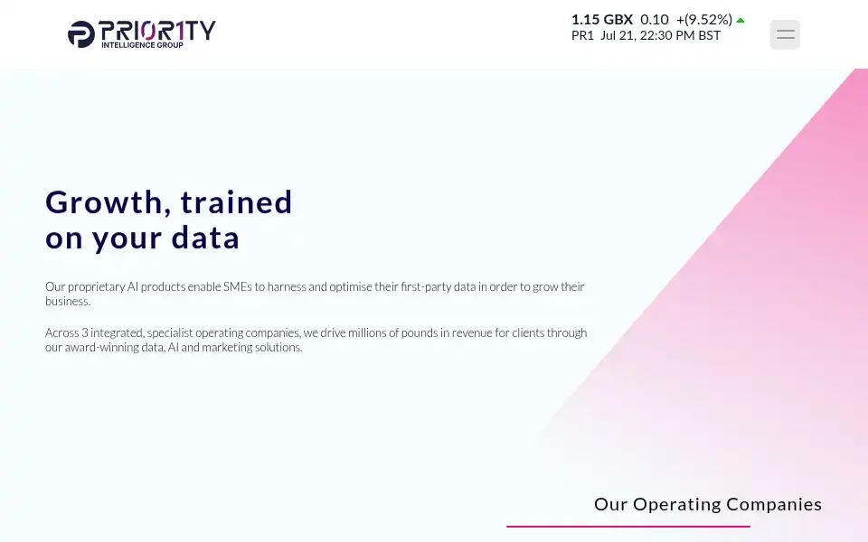 Screenshot of pri0r1ty.com