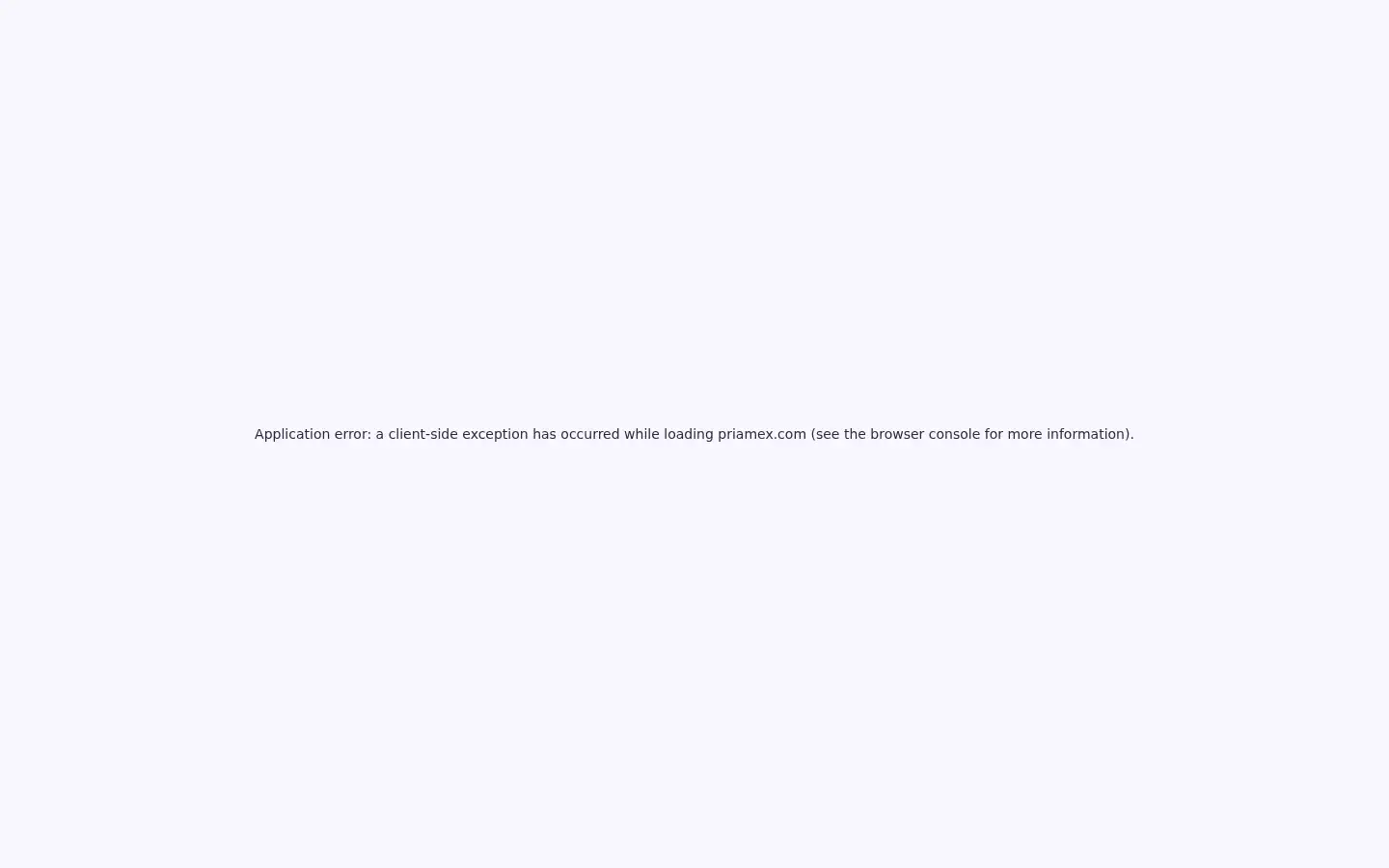 Screenshot of priamex.com