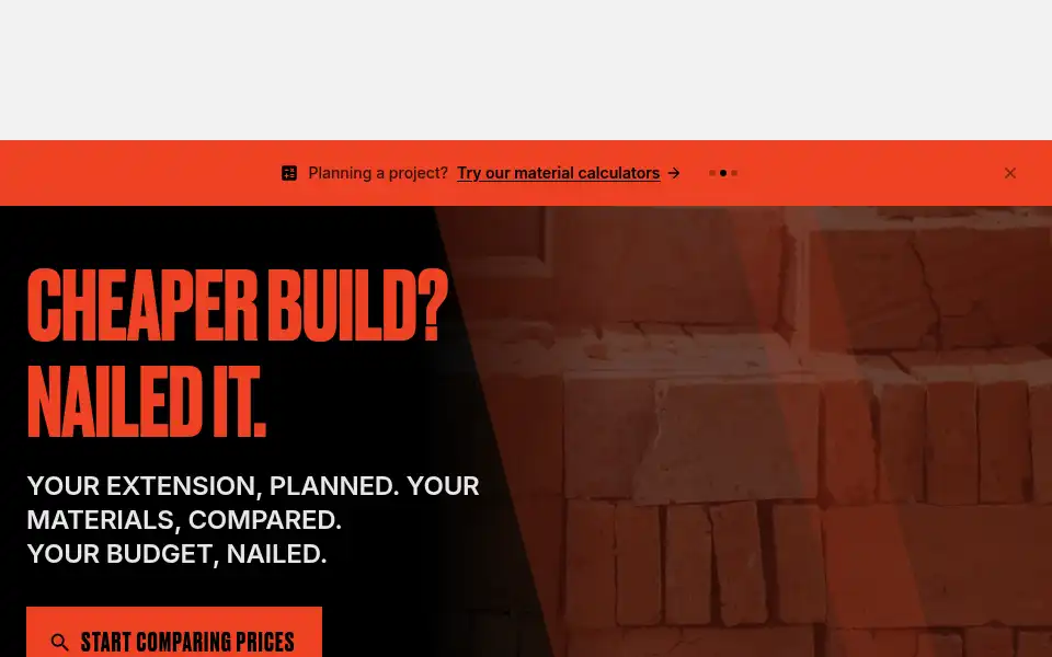Screenshot of pricenailer.com