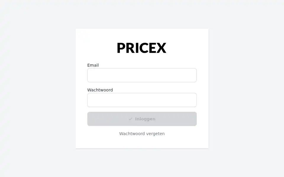 Screenshot of pricex.nl