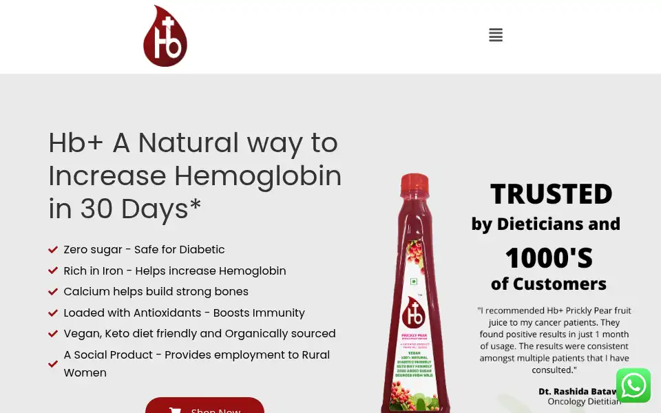Screenshot of pricklypearindia.com