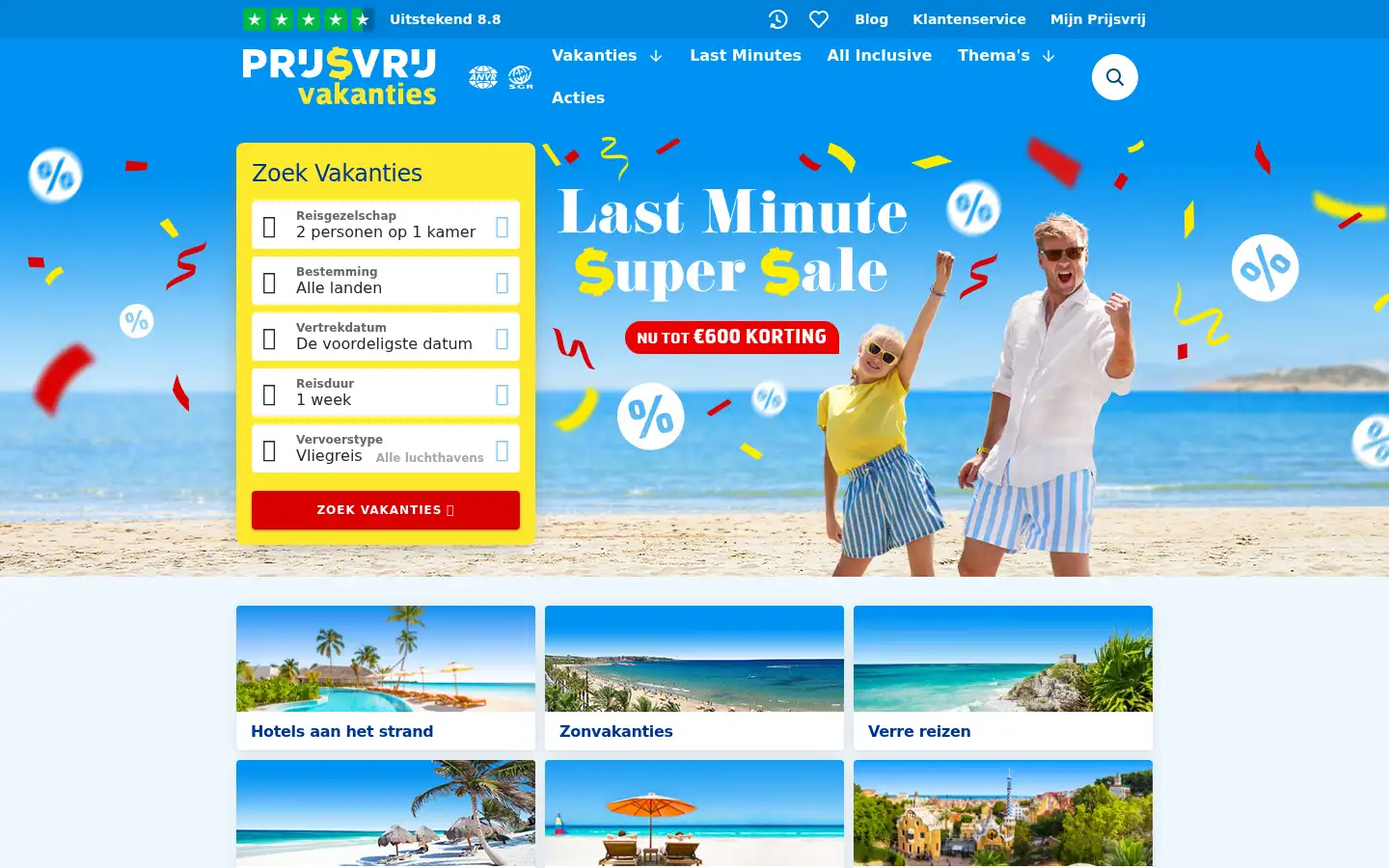 Screenshot of prijsvrij.be