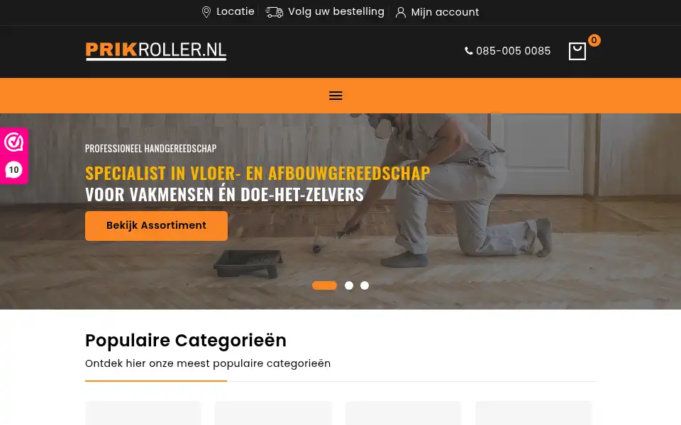Screenshot of prikroller.nl