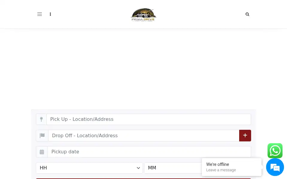 Screenshot of primadrive.com