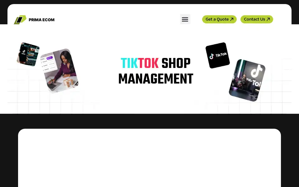 Screenshot of primaecom.com