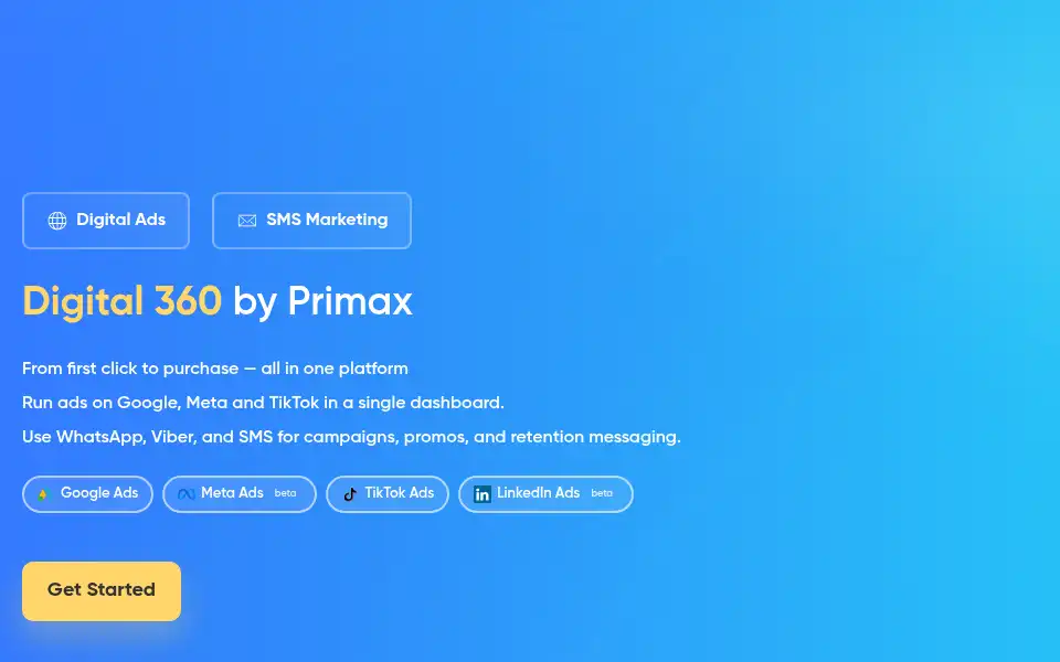 Screenshot of primax.digital