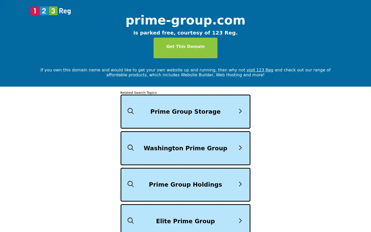 Screenshot of prime-group.com