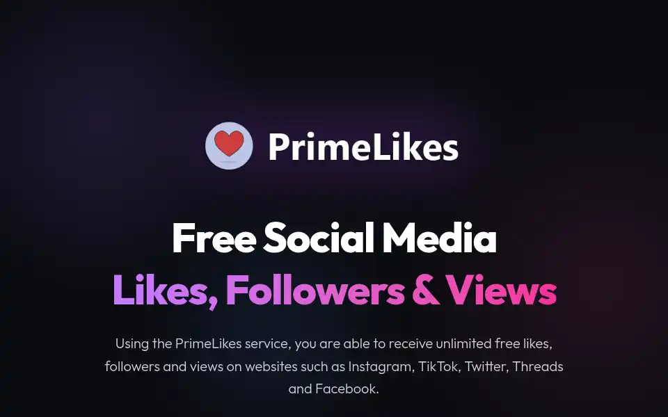 Screenshot of prime-likes.com