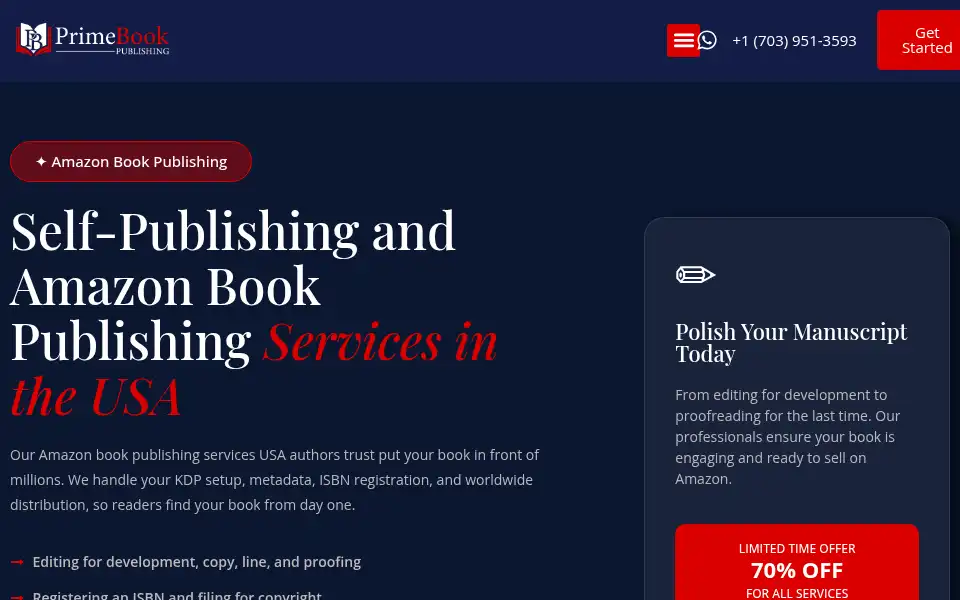 Screenshot of primebookpublishing.com