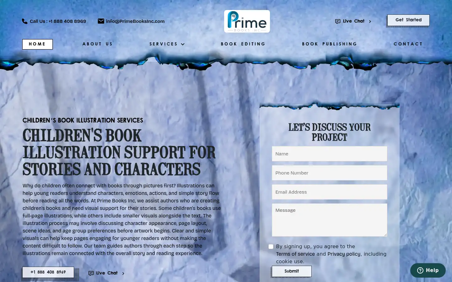 Screenshot of primebooksinc.com