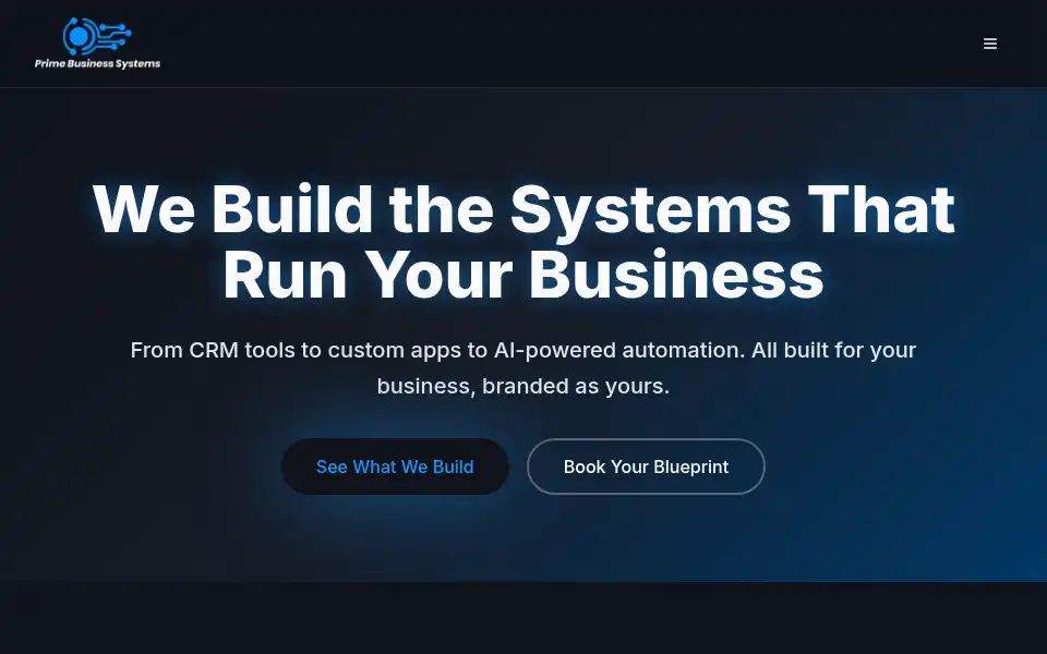 Screenshot of primebusinesssystems.com