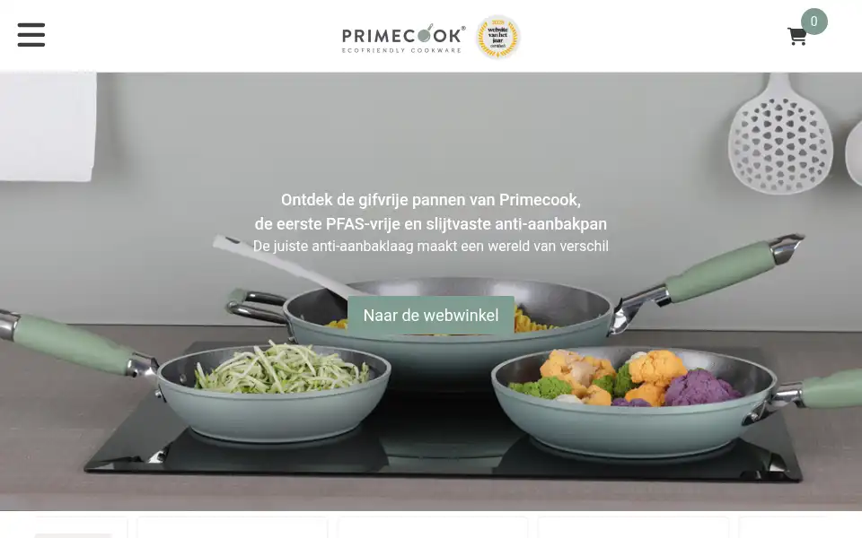 Screenshot of primecook.nl