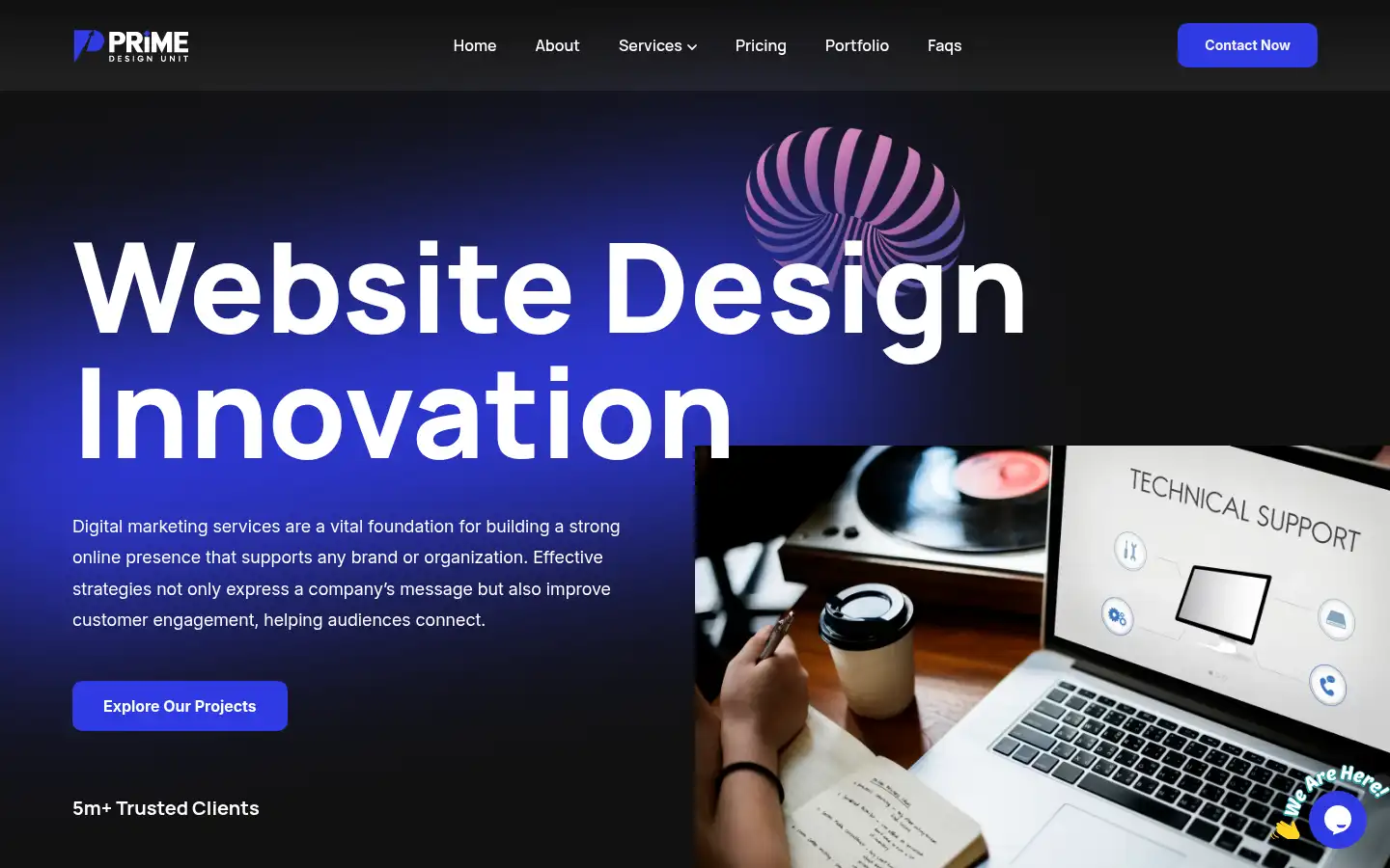 Screenshot of primedesignunit.com