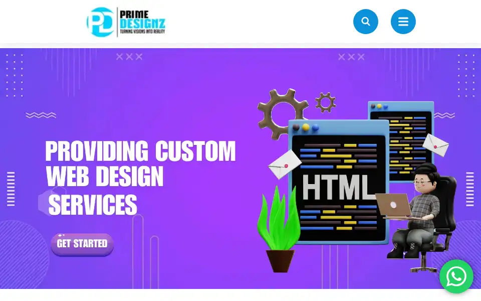 Screenshot of primedesignz.co